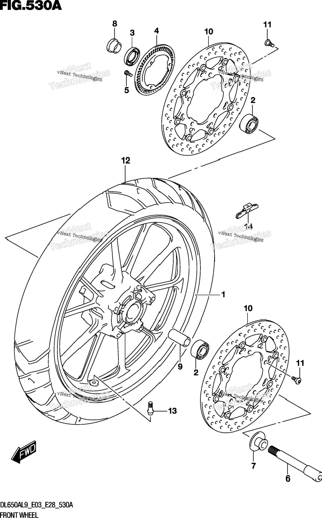 Front Wheel (Dl650a)