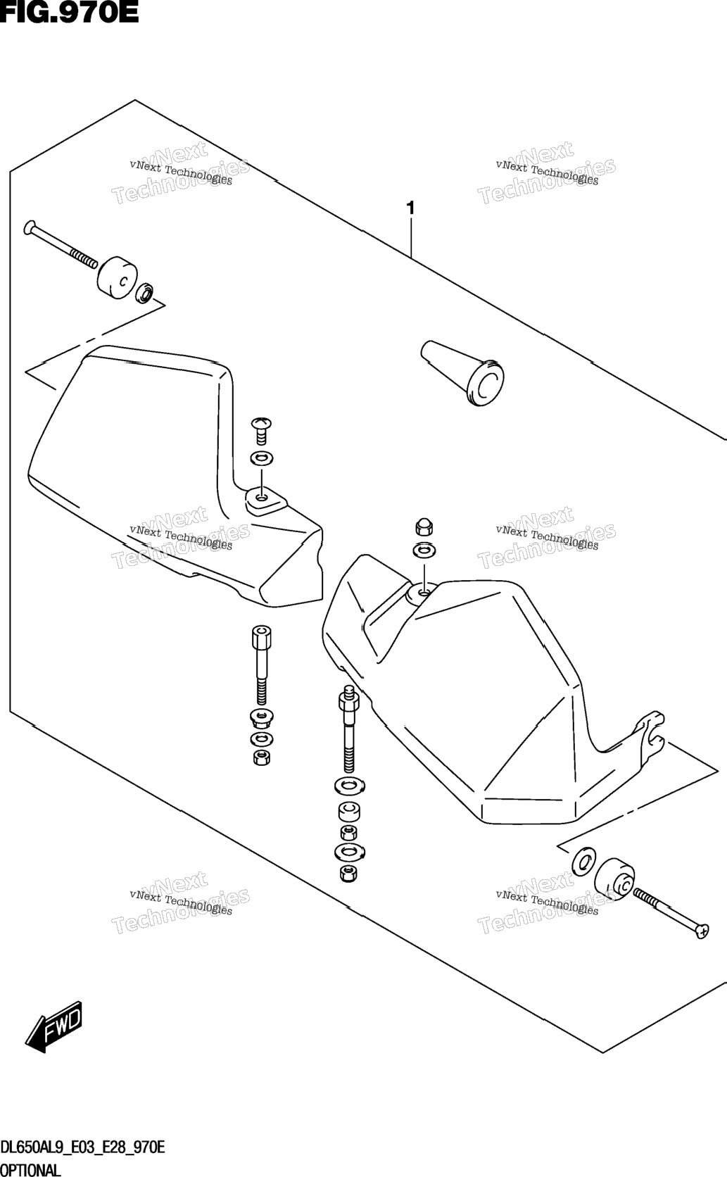 Optional (Knuckle Cover Set) (Dl650a)
