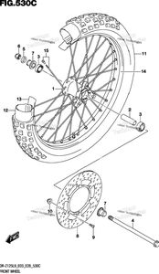 Front Wheel (Dr-Z125ll9 E28)