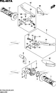 Нажмите для увеличения Handle Lever (Dr-Z125l9 E28)