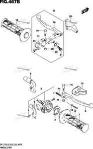 Нажмите для увеличения Handle Lever (Dr-Z125ll9 E03)