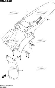 Rear Fender (Dr-Z125ll9 E28)