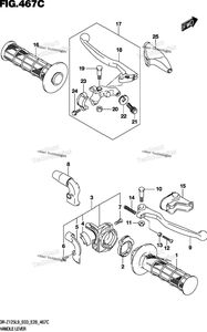 Нажмите для увеличения Handle Lever (Dr-Z125ll9 E28)
