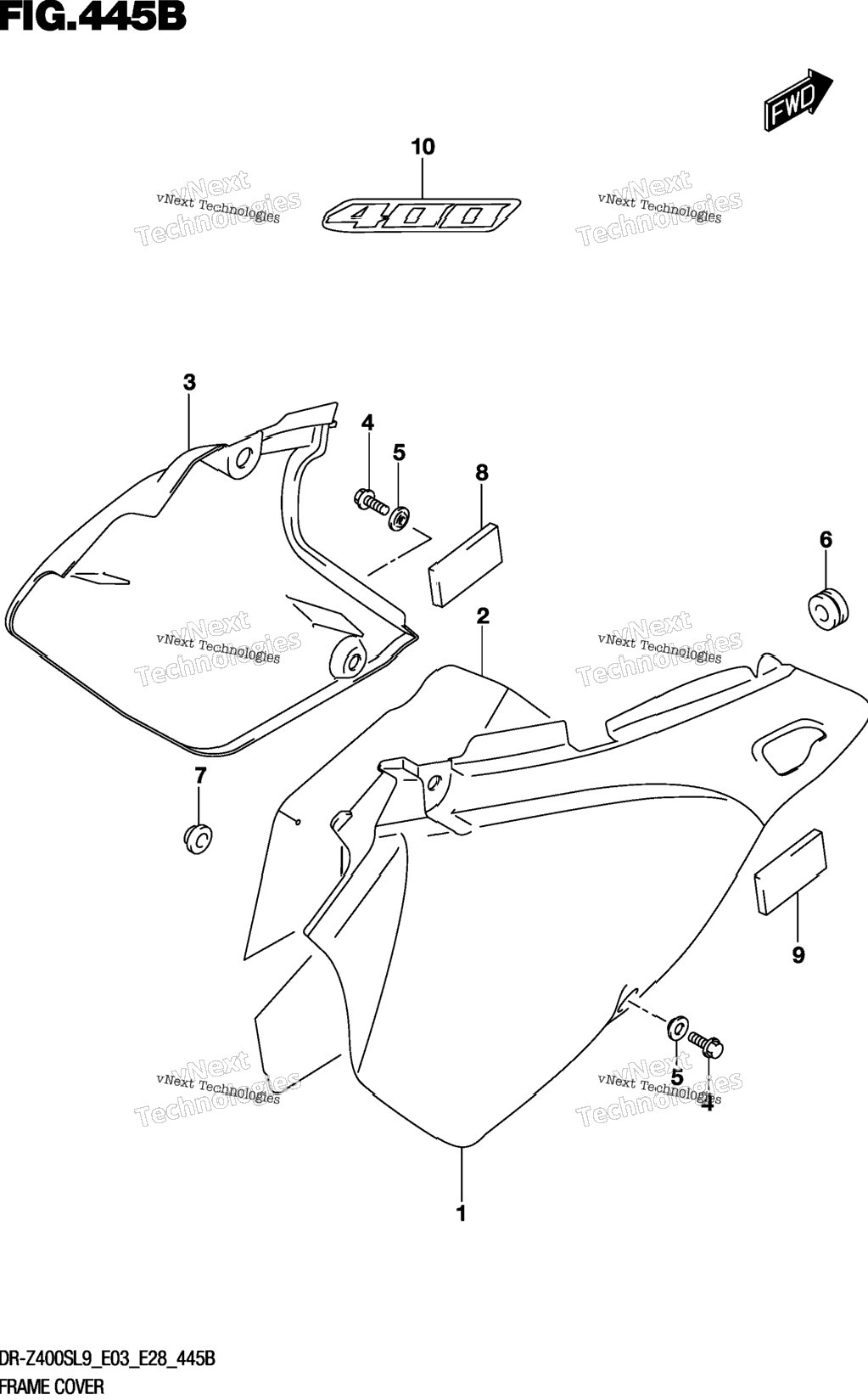 Frame Cover (Dr-Z400sl9 E28)