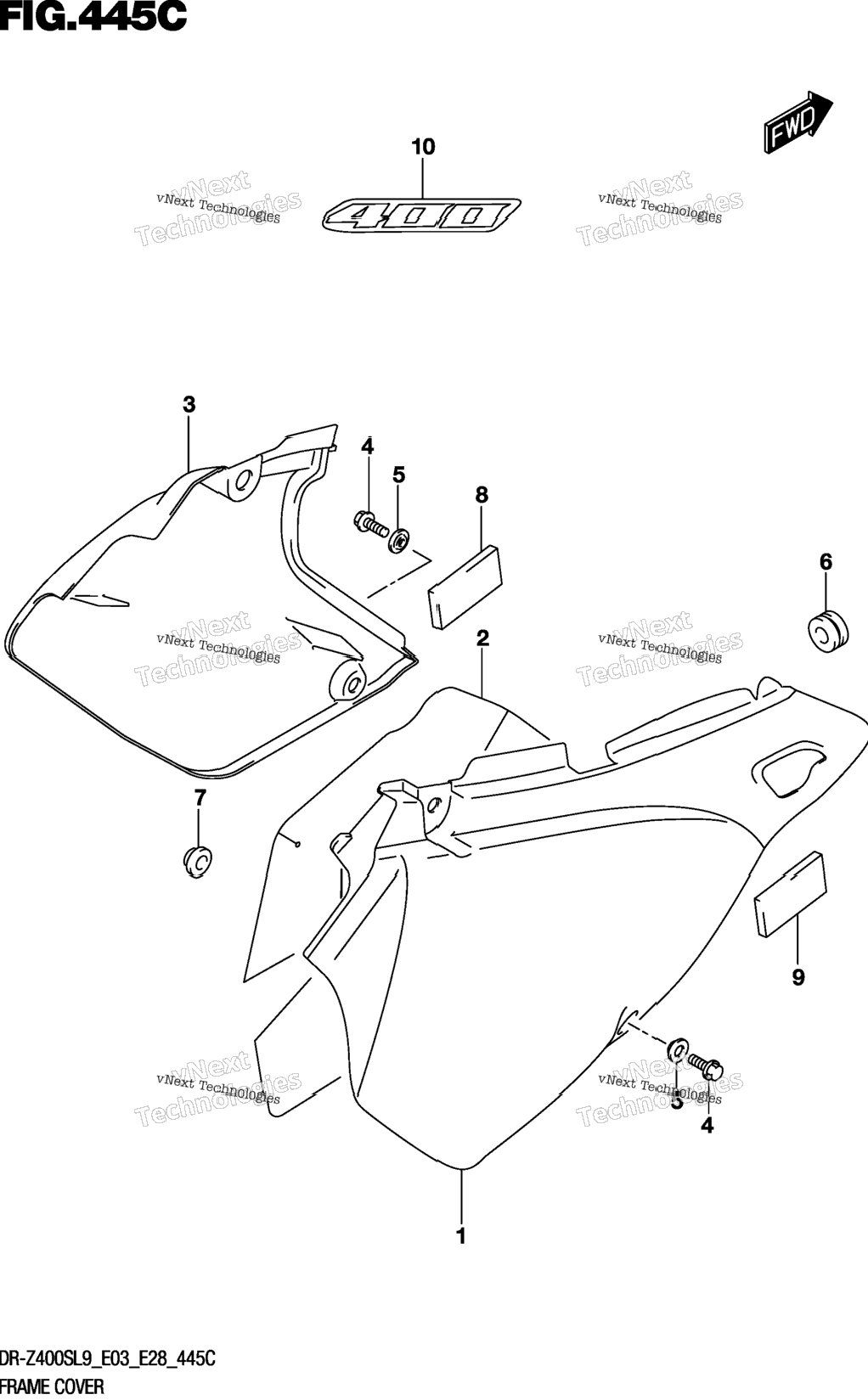 Frame Cover (Dr-Z400sl9 E33)