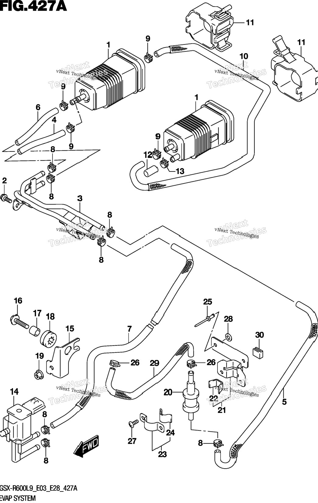 Evap System (Gsx-R600l9 E33)