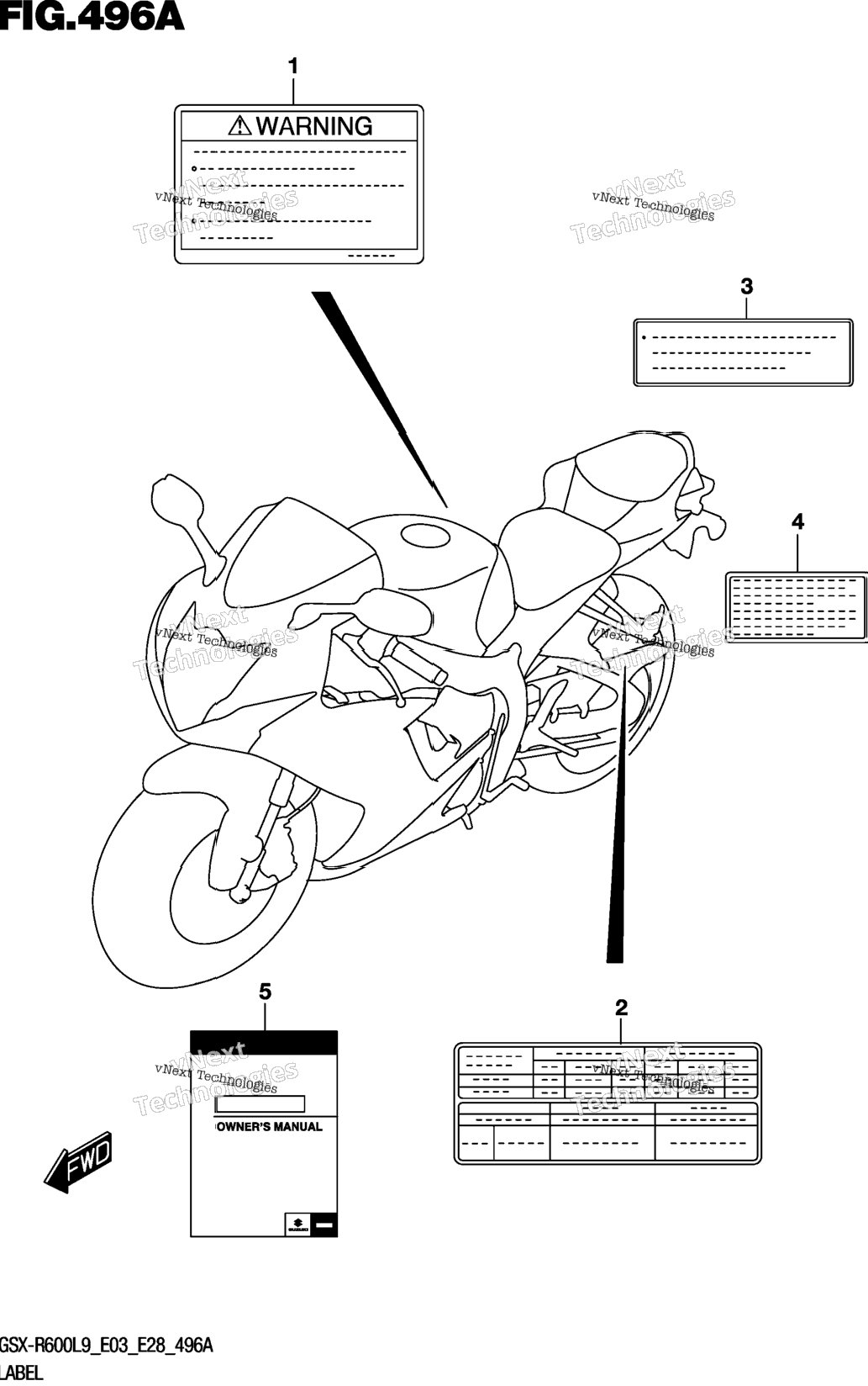 Label (Gsx-R600l9 E03)