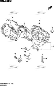 Нажмите для увеличения Speedometer (Gsx-R600l9 E33)
