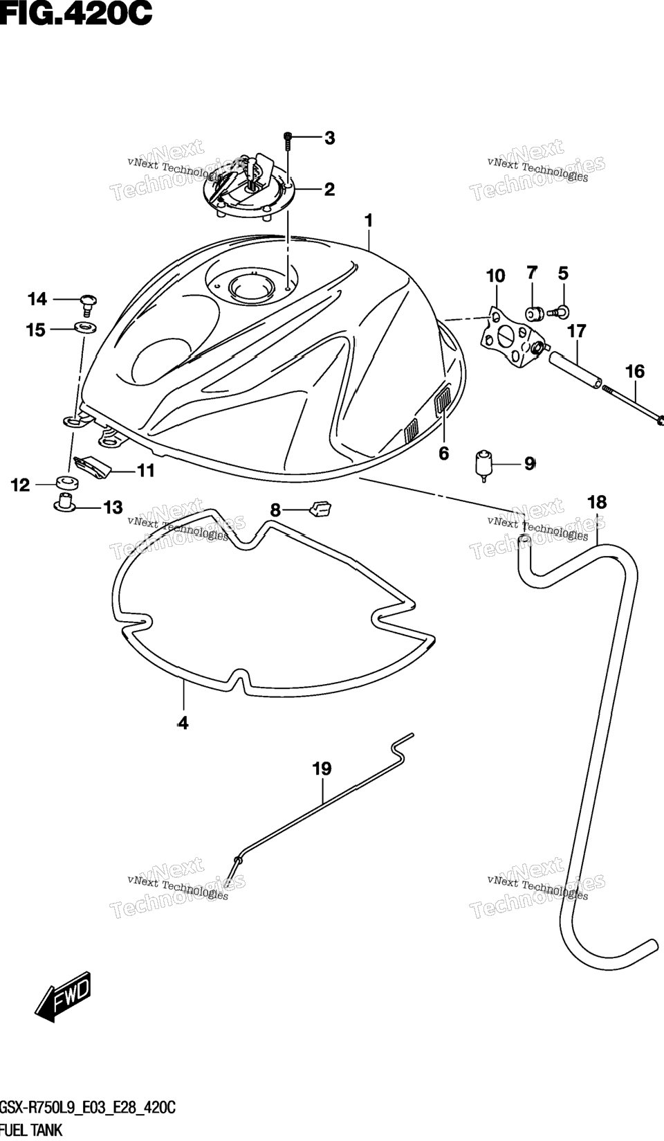 Fuel Tank (Gsx-R750l9 E33)