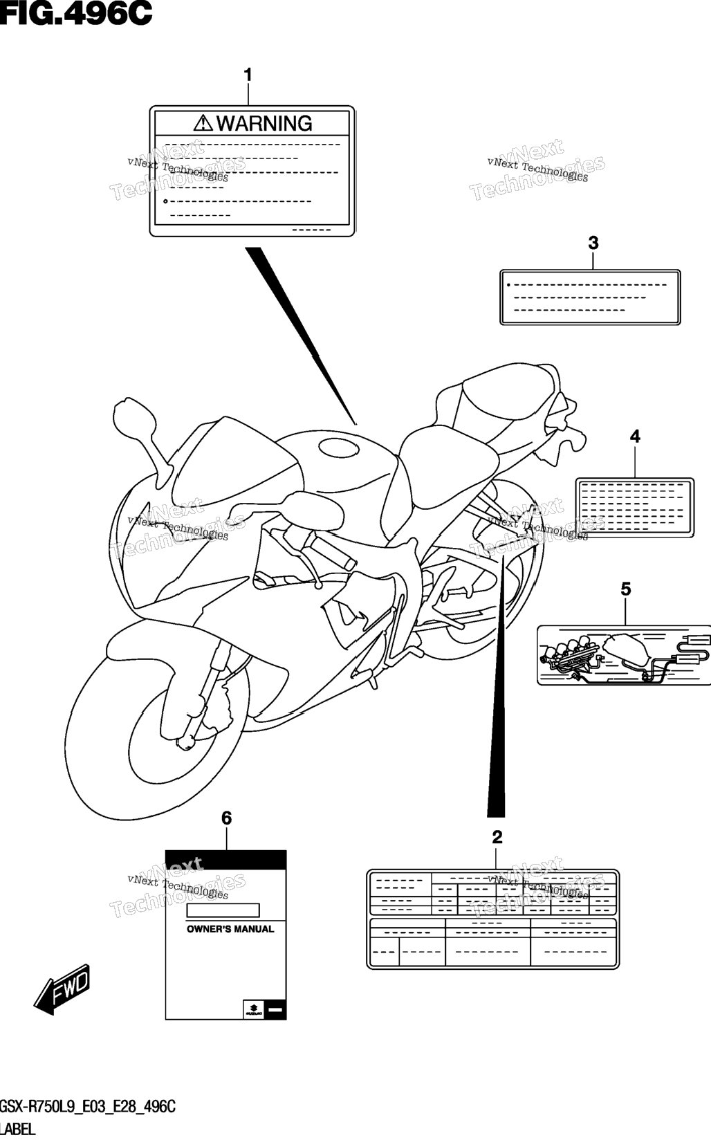 Label (Gsx-R750l9 E33)