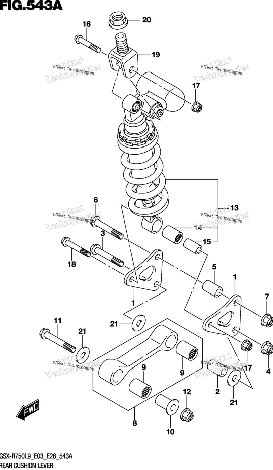 Rear Cushion Lever