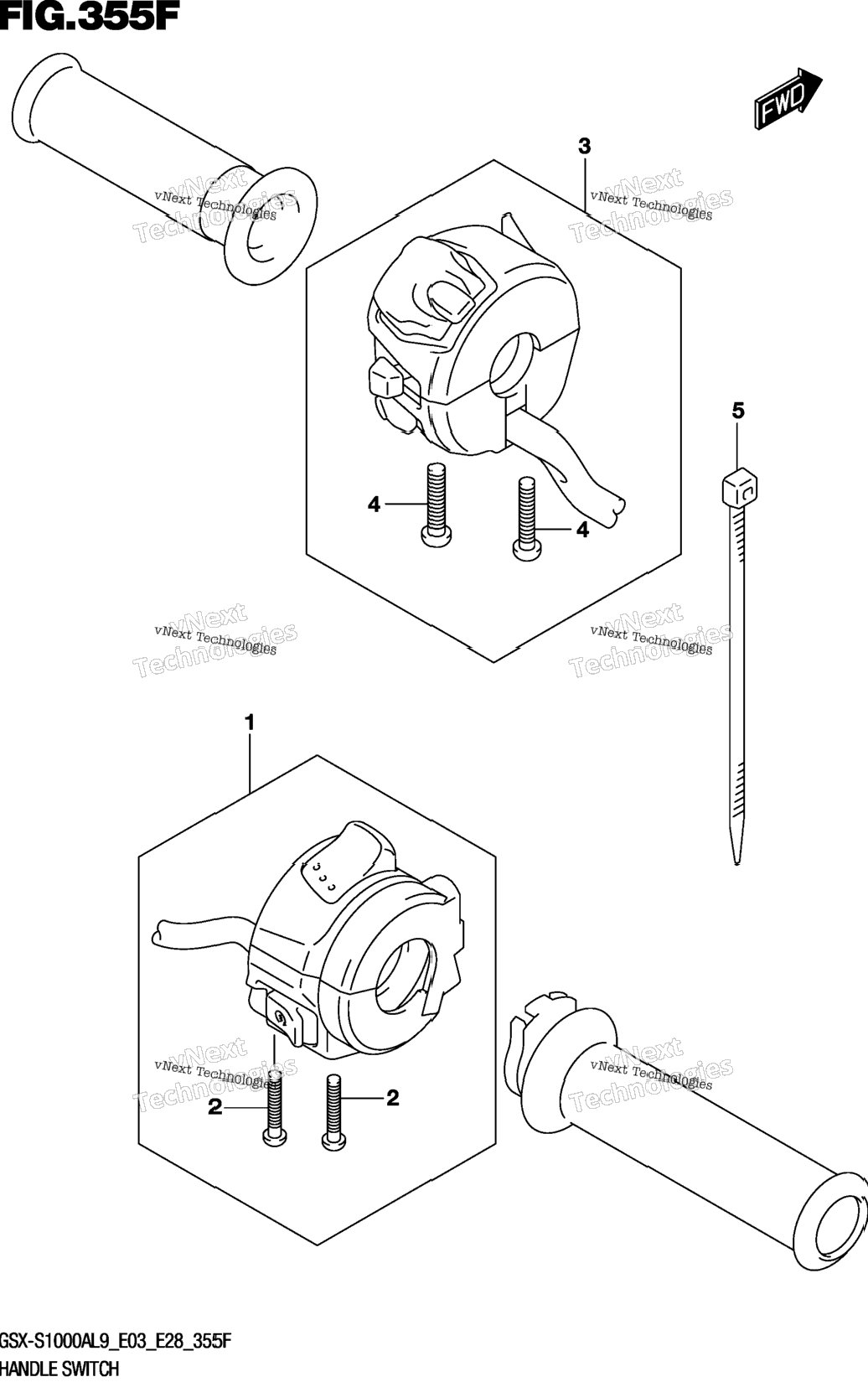 Handle Switch (Gsx-S1000yal9 E33)