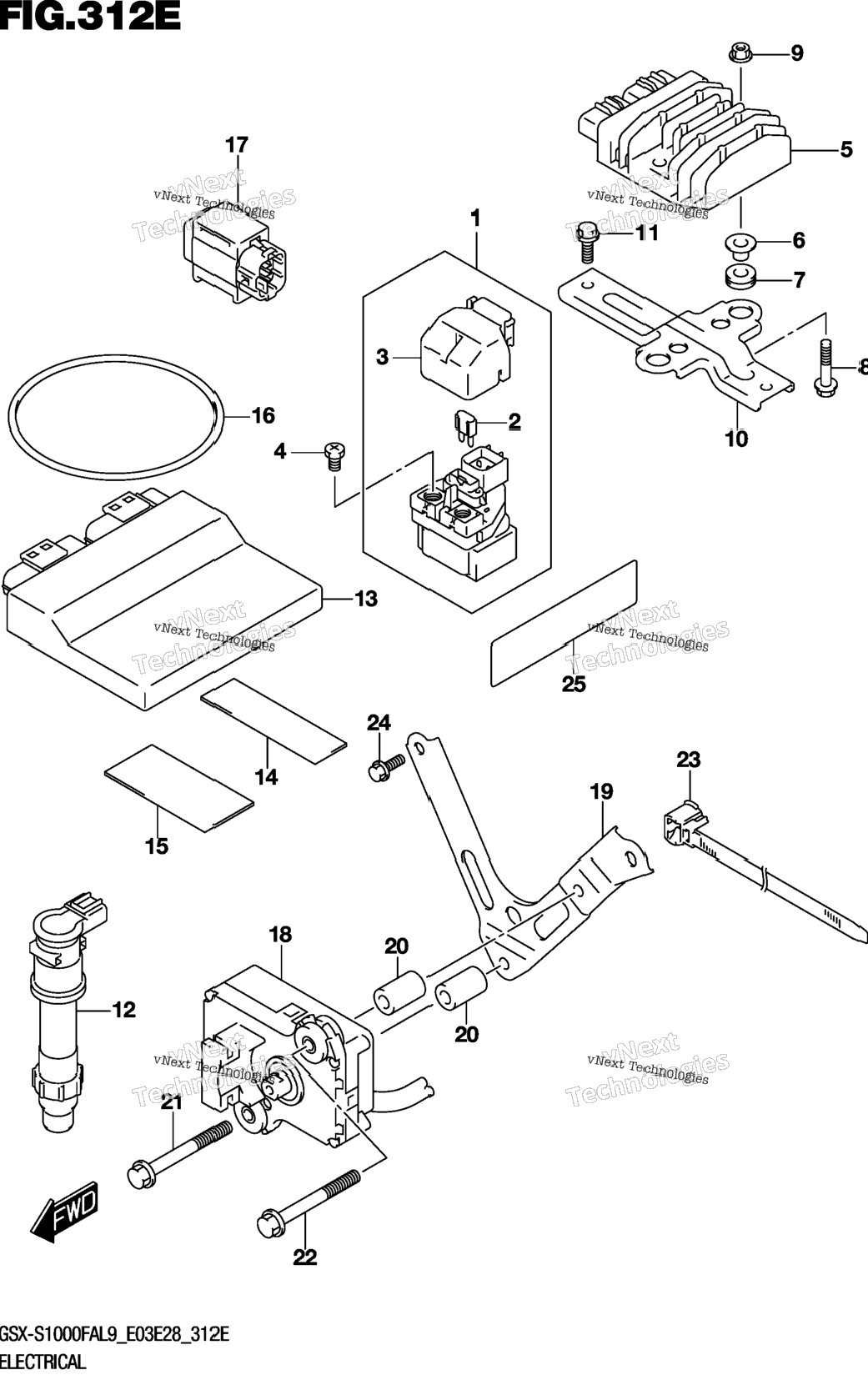 Electrical (Gsx-S1000fyal9 E28)