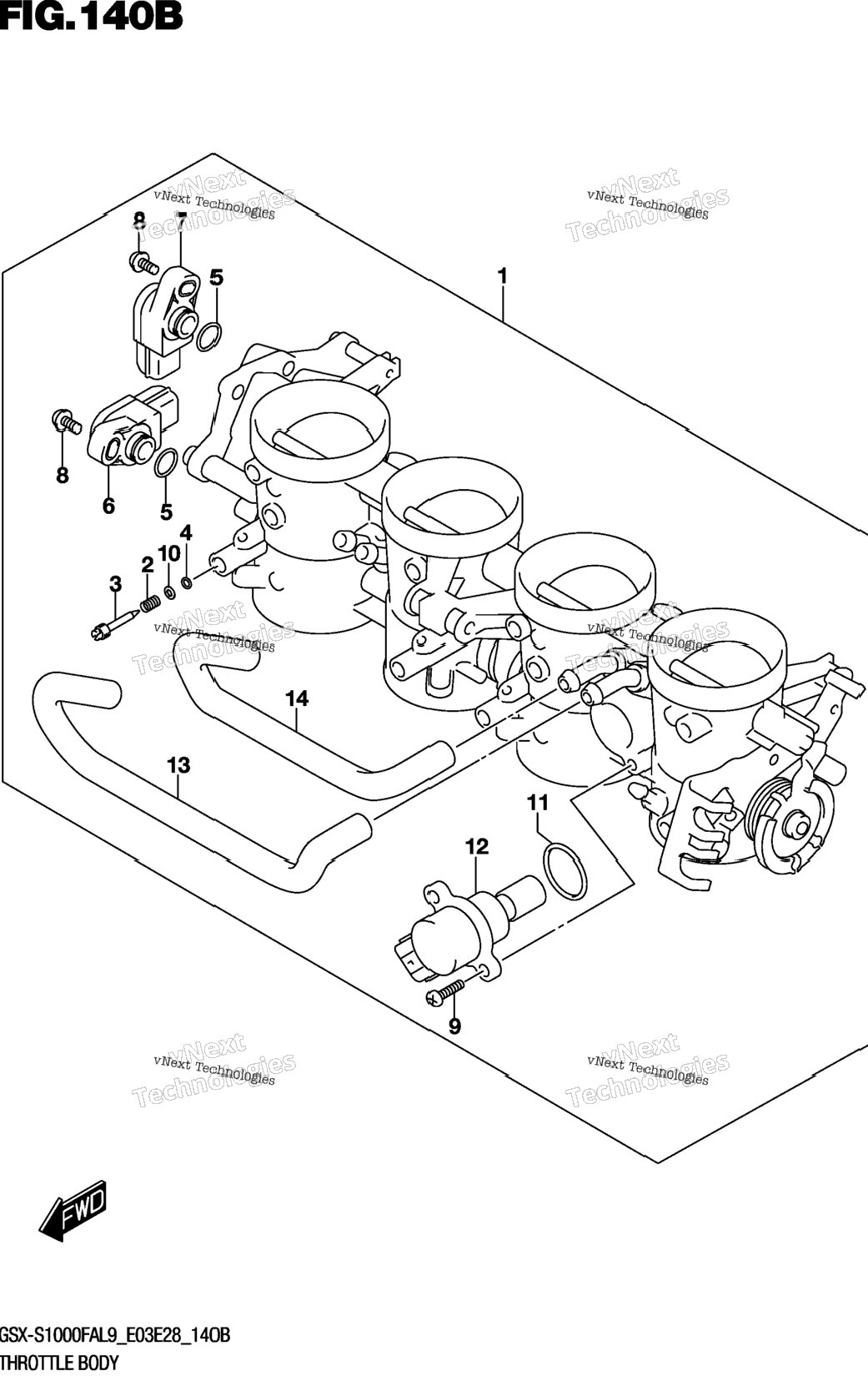 Throttle Body (Gsx-S1000fal9 E28)