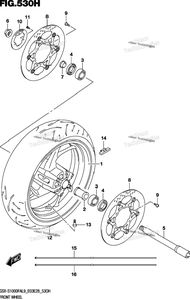 Front Wheel (Gsx-S1000fzal9 E28)
