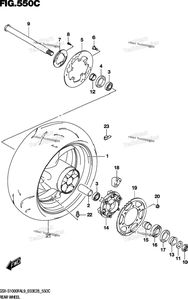 Rear Wheel (Gsx-S1000fal9 E33)