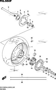 Rear Wheel (Gsx-S1000fyal9 E33)