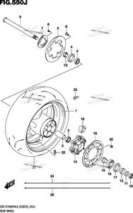 Rear Wheel (Gsx-S1000fzal9 E33)