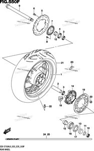 Нажмите для увеличения Rear Wheel (Gsx-S750zal9 E28)