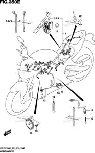 Нажмите для увеличения Wiring Harness (Gsx-S750yal9 E33)