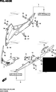 Нажмите для увеличения Under Cowling (Gsx-S750yal9 E33)
