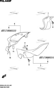 Нажмите для увеличения Frame Head Cover (Sv650xal9 E33)