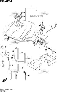 Нажмите для увеличения Fuel Tank (Sv650l9 E03) (For Yvb,Qeb)