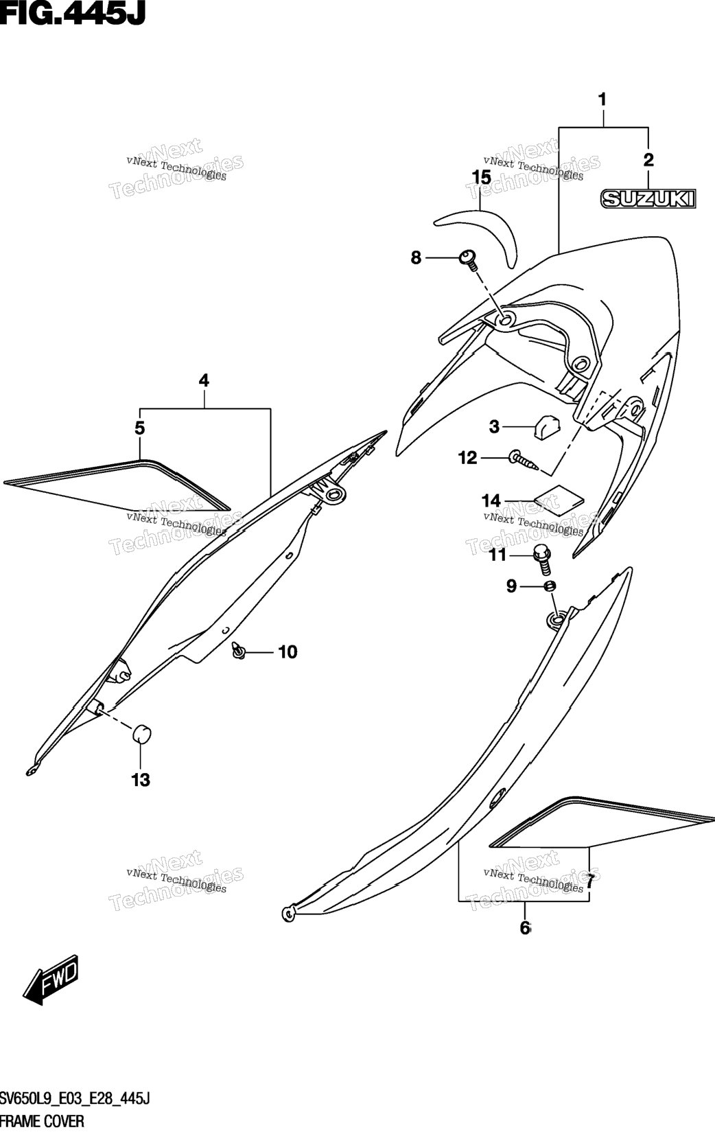 Frame Cover (Sv650xal9 E28)