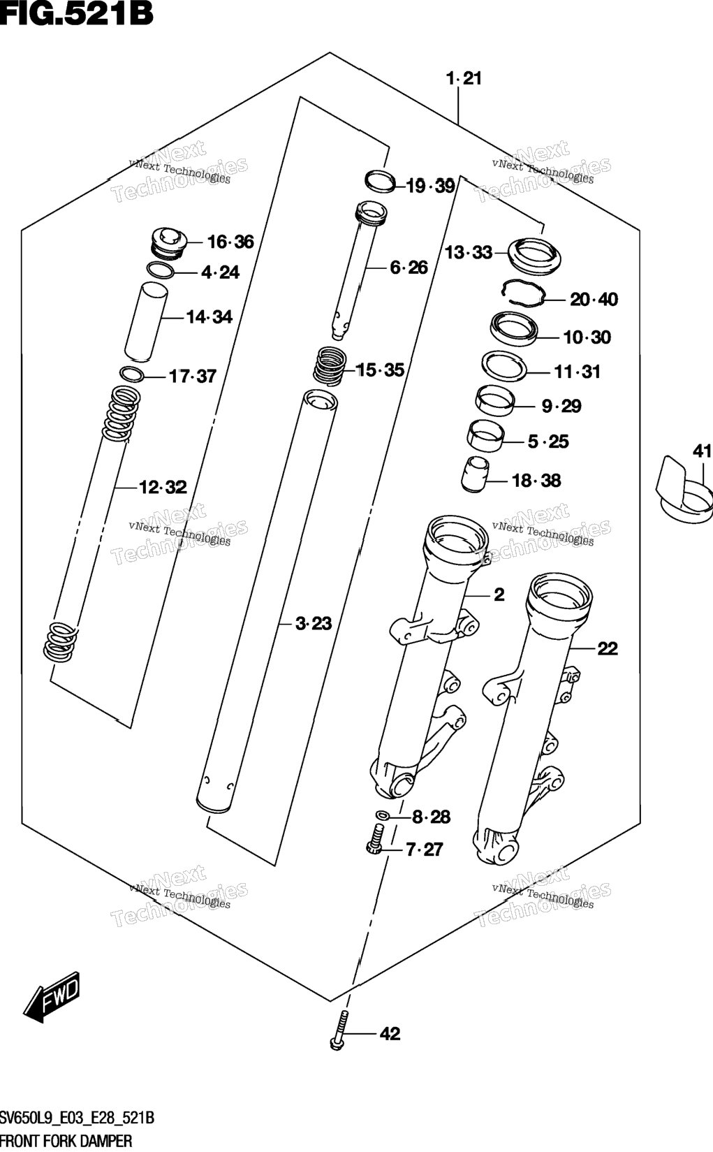 Front Fork Damper (Sv650l9 E33)