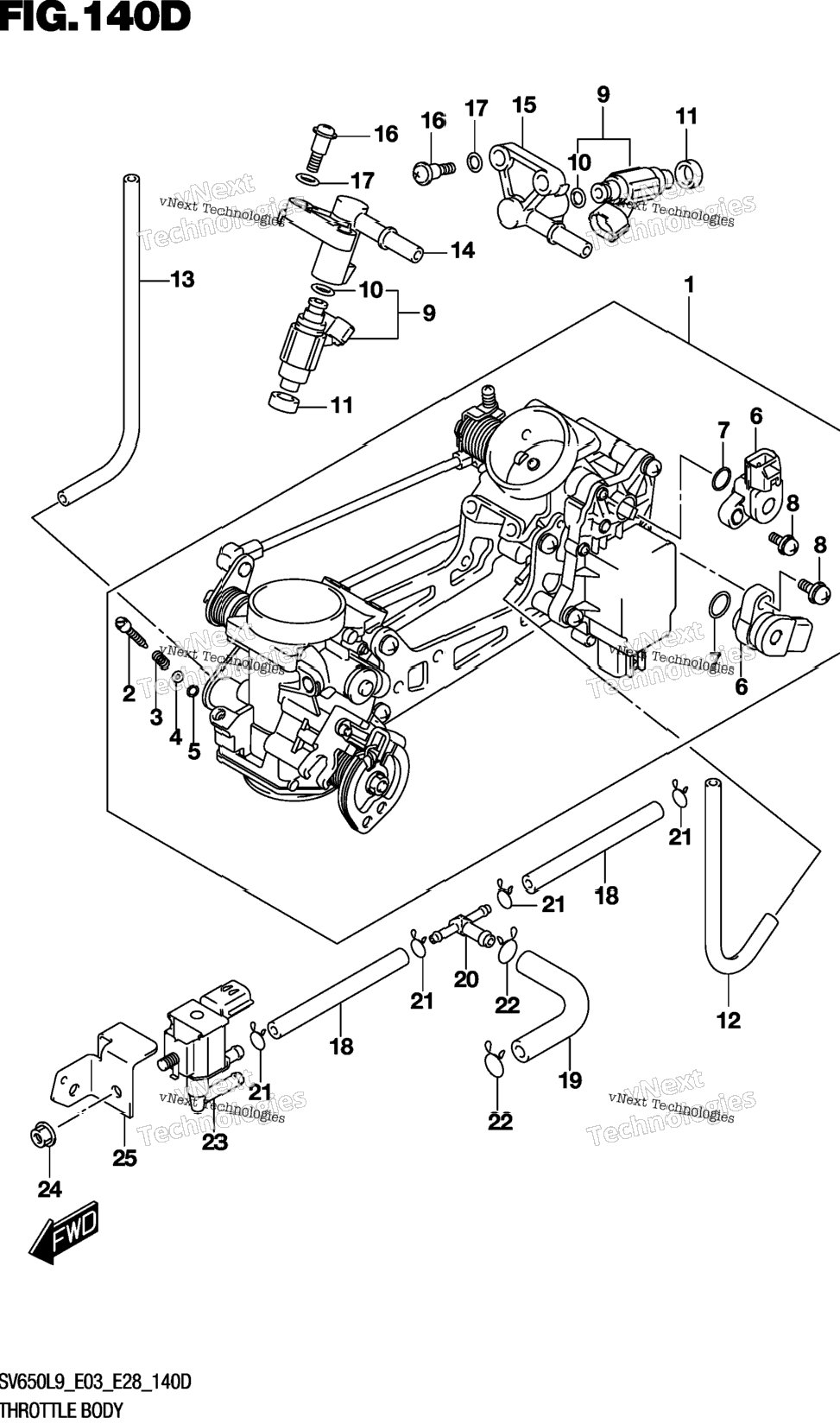 Throttle Body (Sv650al9 E33)