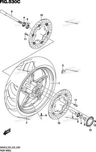 Нажмите для увеличения Front Wheel (Sv650al9 E28)
