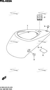 Нажмите для увеличения Fuel Tank Front Cover (Vl1500bl9 E03)