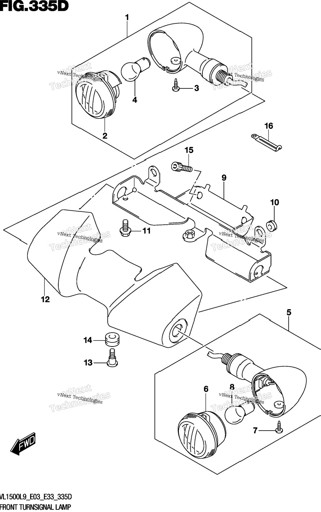Front Turnsignal Lamp (Vl1500tl9 E33)