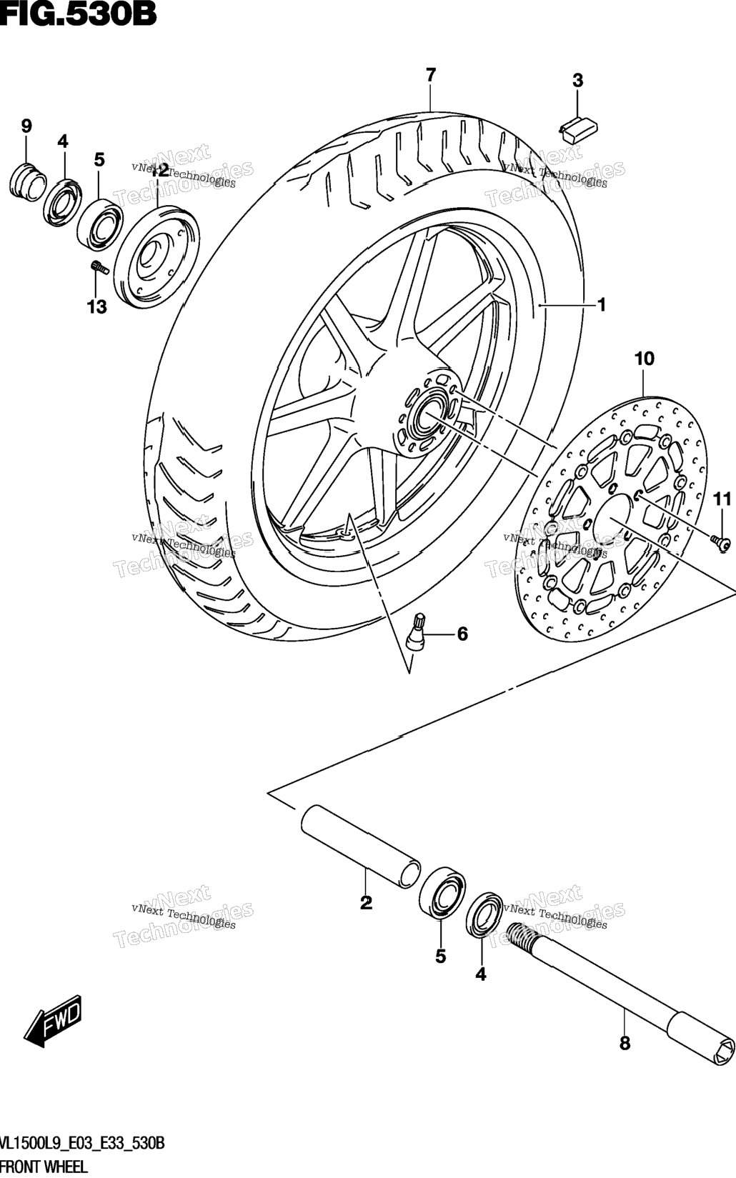Front Wheel (Vl1500bl9 E33)