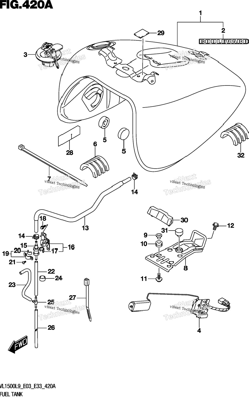 Fuel Tank (Vl1500bl9 E03)