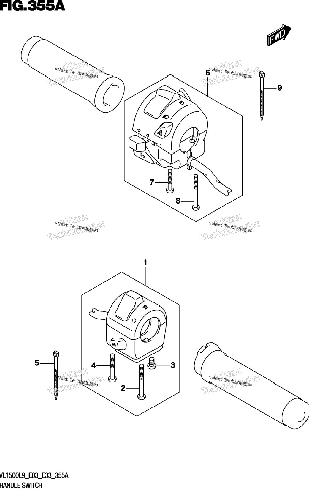 Handle Switch (Vl1500bl9 E03)