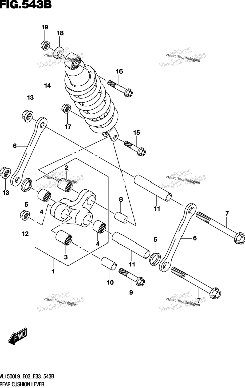 Rear Cushion Lever (Vl1500bl9 E33)