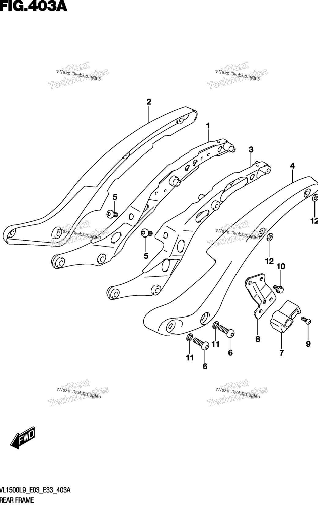 Rear Frame (Vl1500bl9 E03)