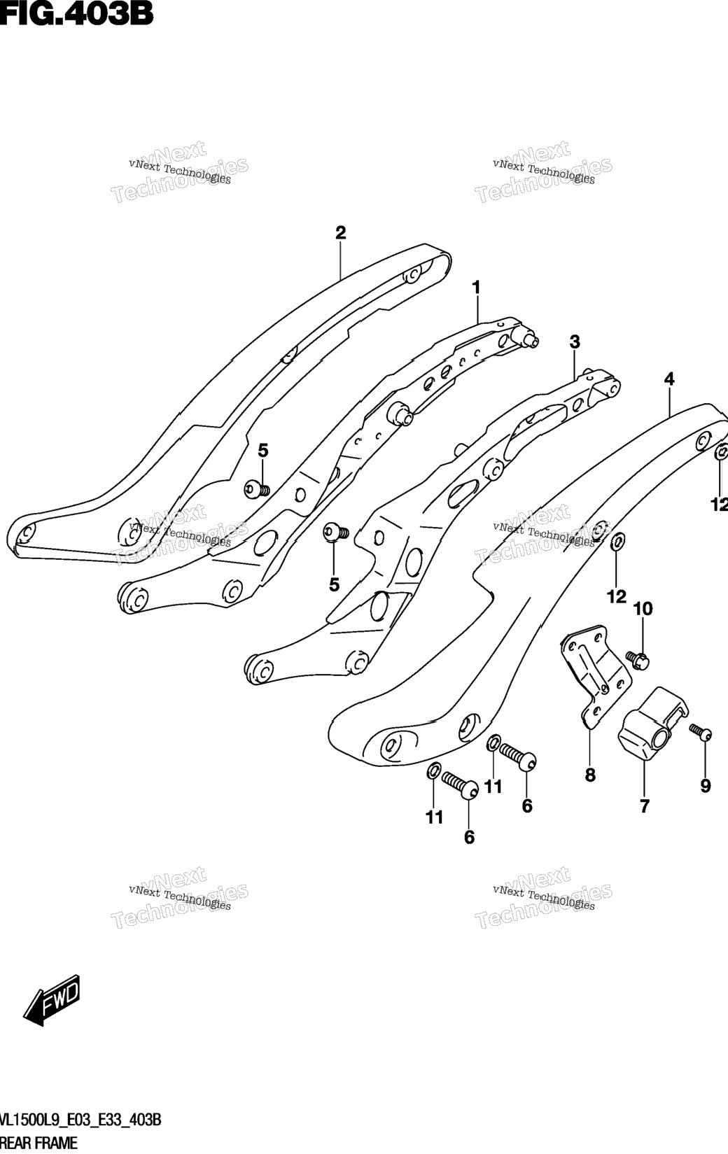 Rear Frame (Vl1500bl9 E33)