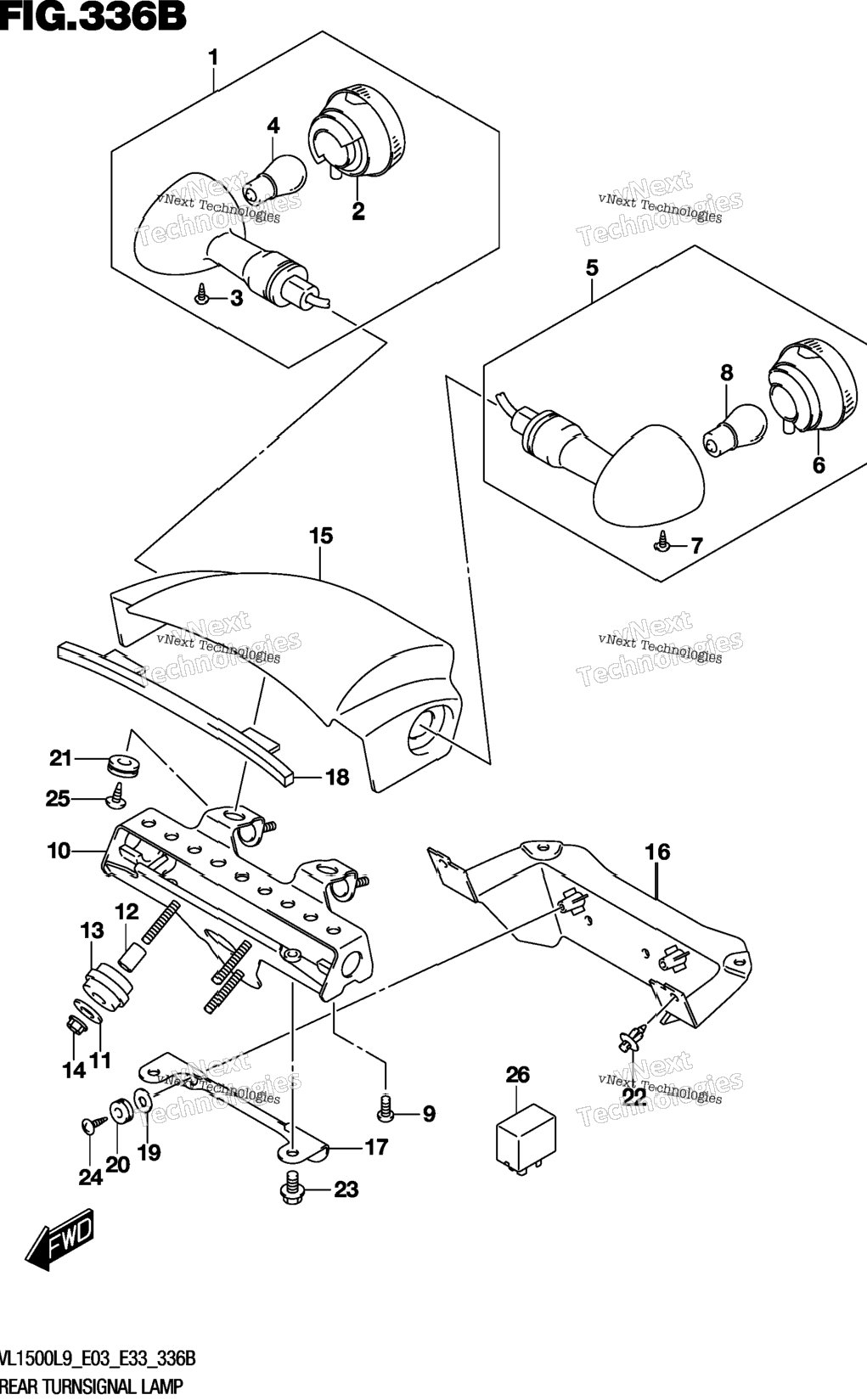 Rear Turnsignal Lamp (Vl1500bl9 E33)