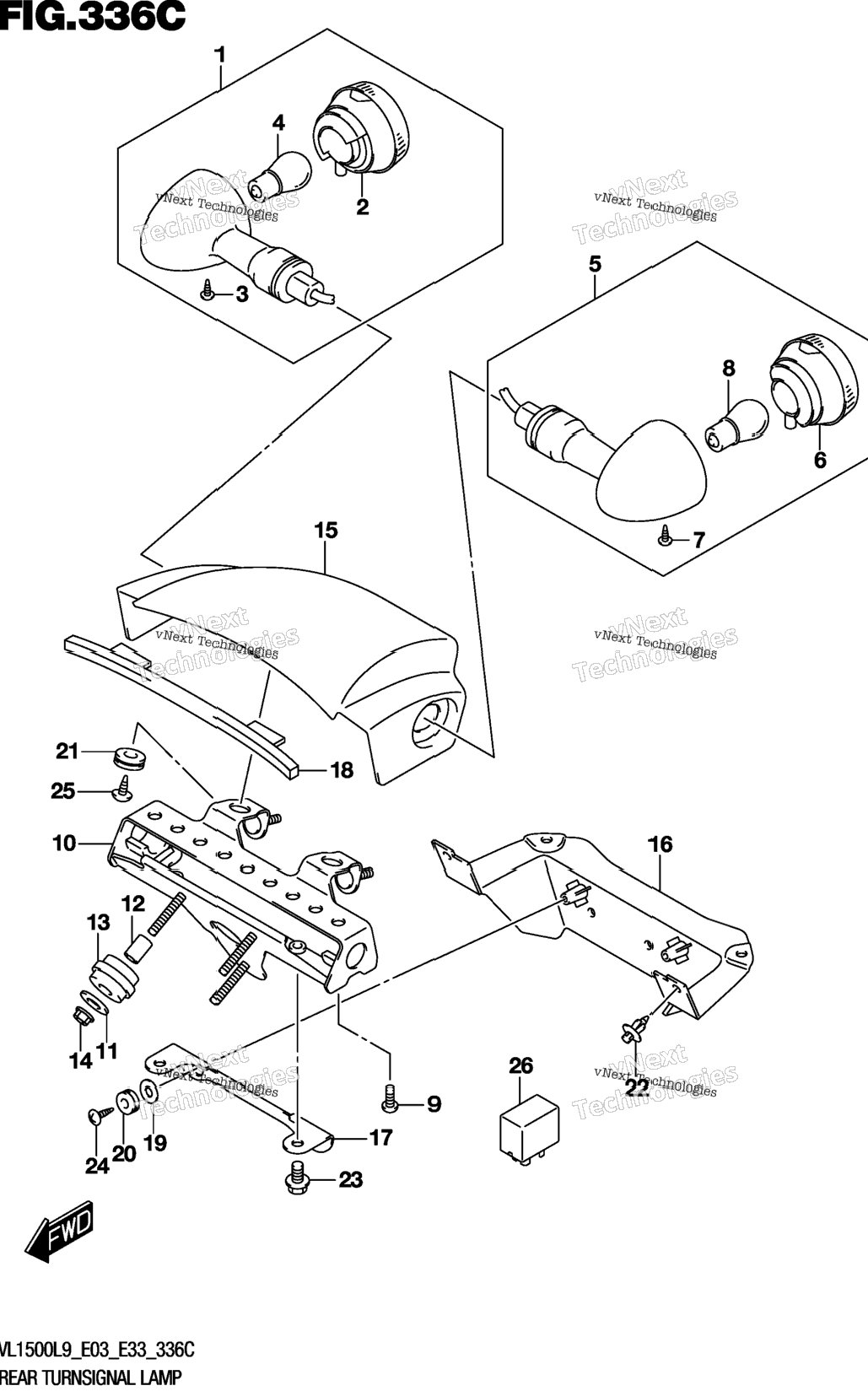 Rear Turnsignal Lamp (Vl1500tl9 E03)