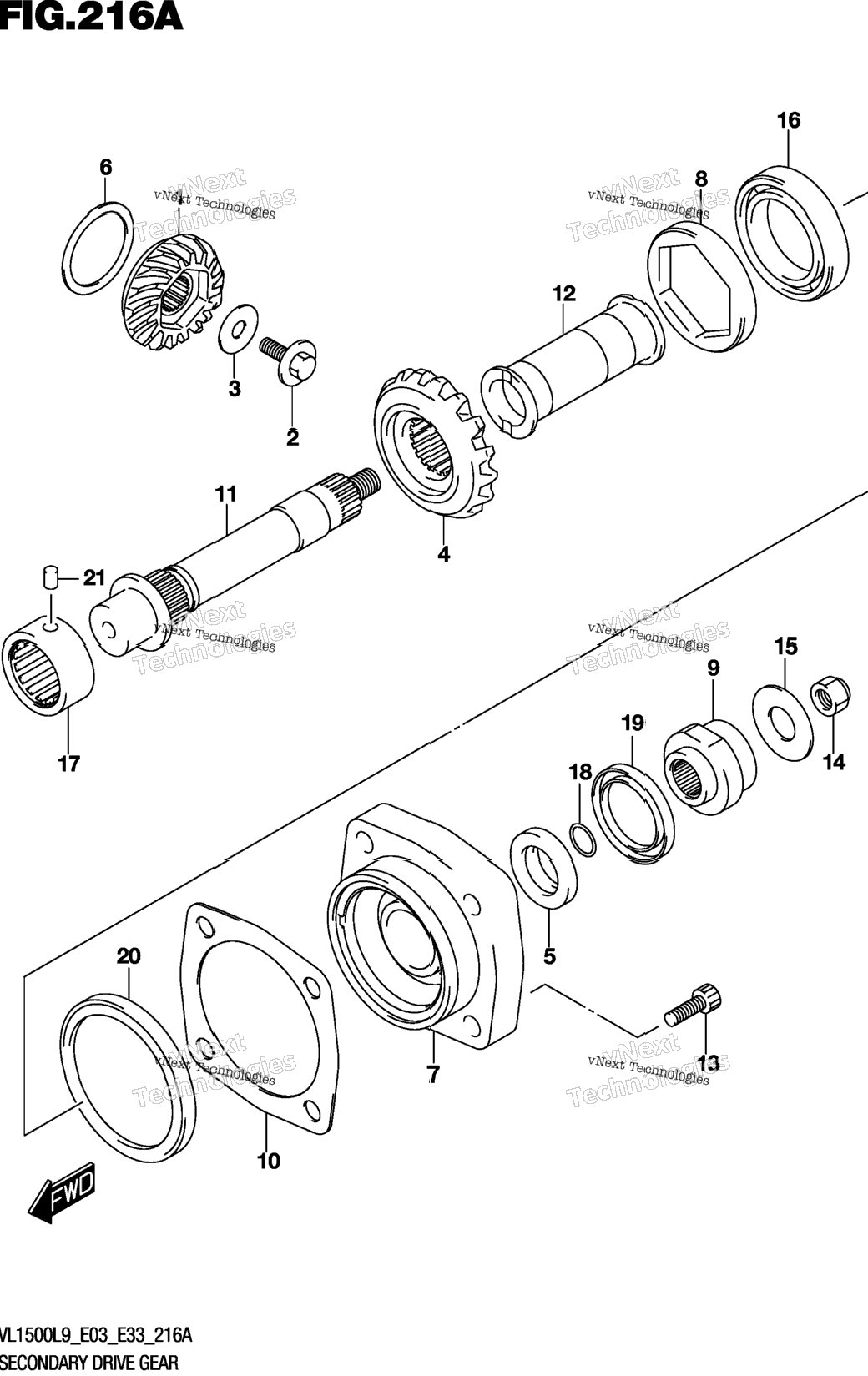 Secondary Drive Gear