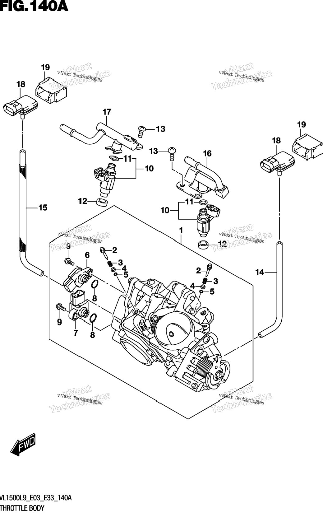 Throttle Body (Vl1500bl9 E03)