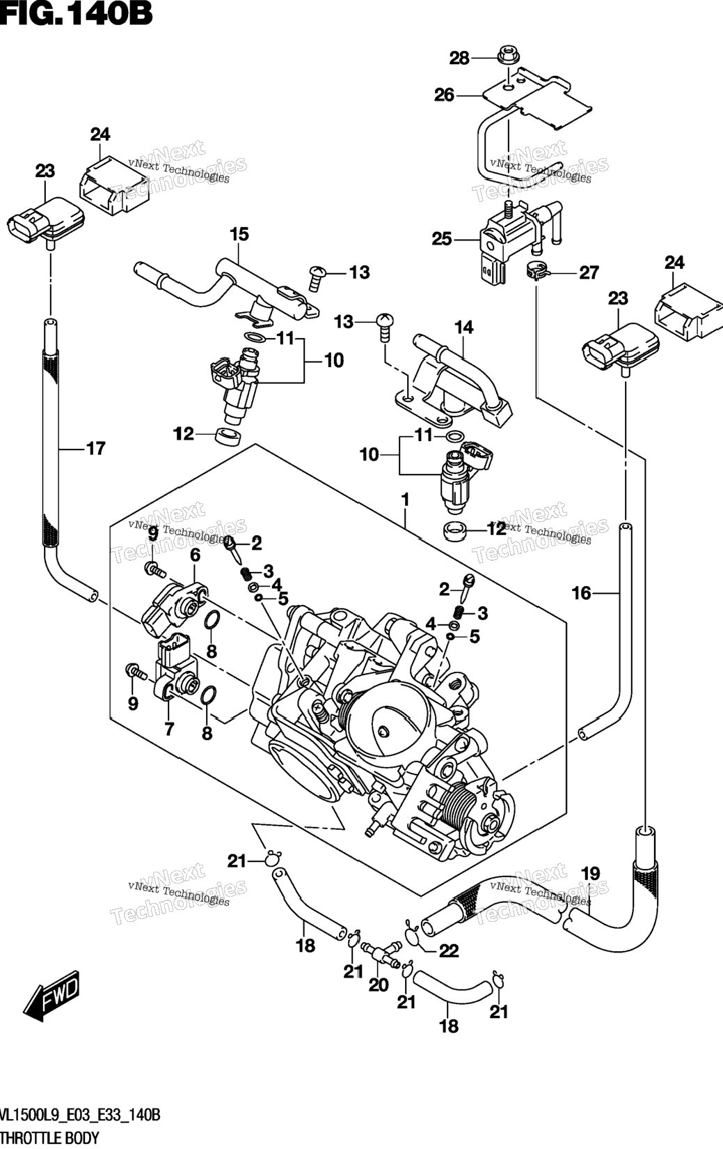 Throttle Body (Vl1500bl9 E33)