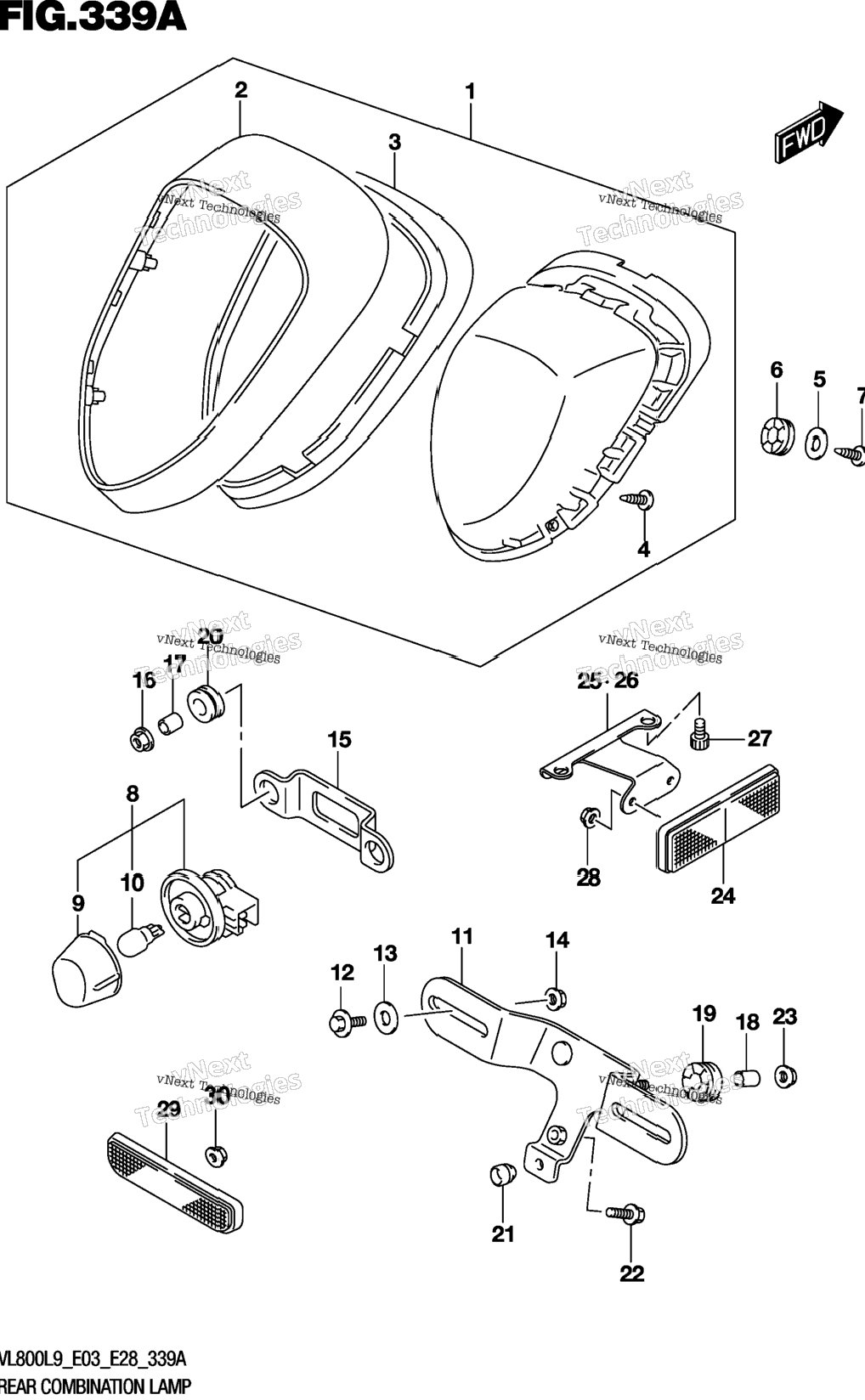 Rear Combination Lamp (Vl800l9 E03)