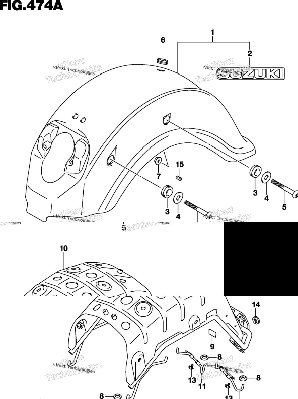 Rear Fender (Vl800l9 E03)