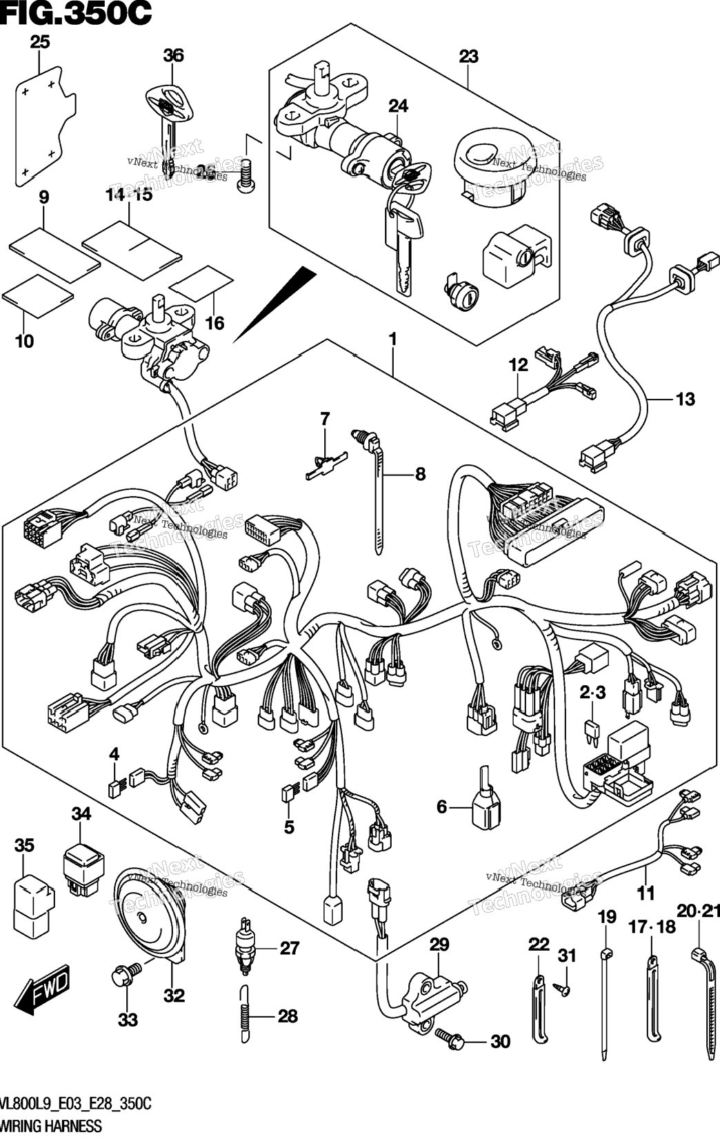 Wiring Harness (Vl800l9 E33)