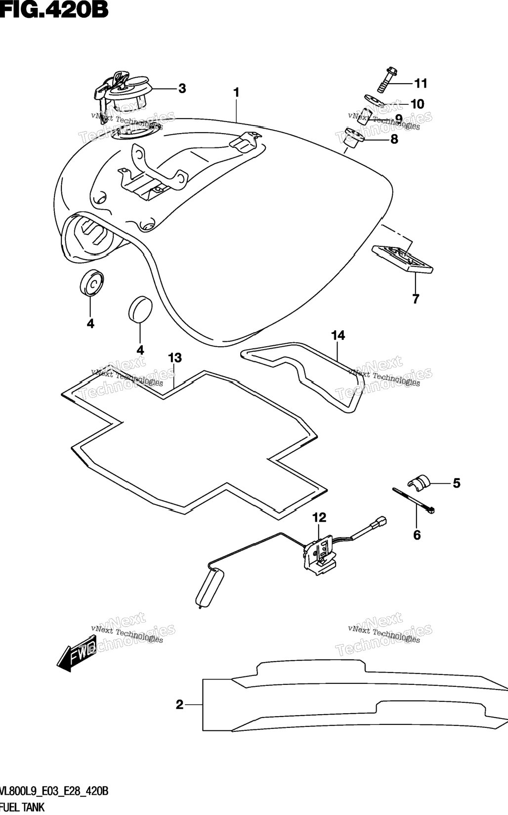Fuel Tank (Vl800l9 E28)