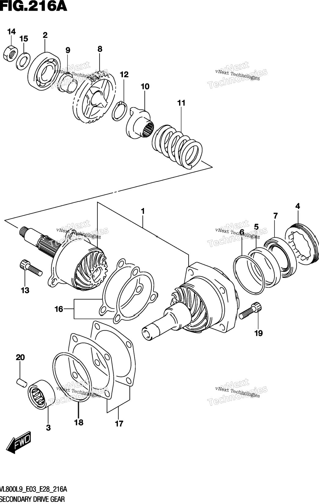 Secondary Drive Gear