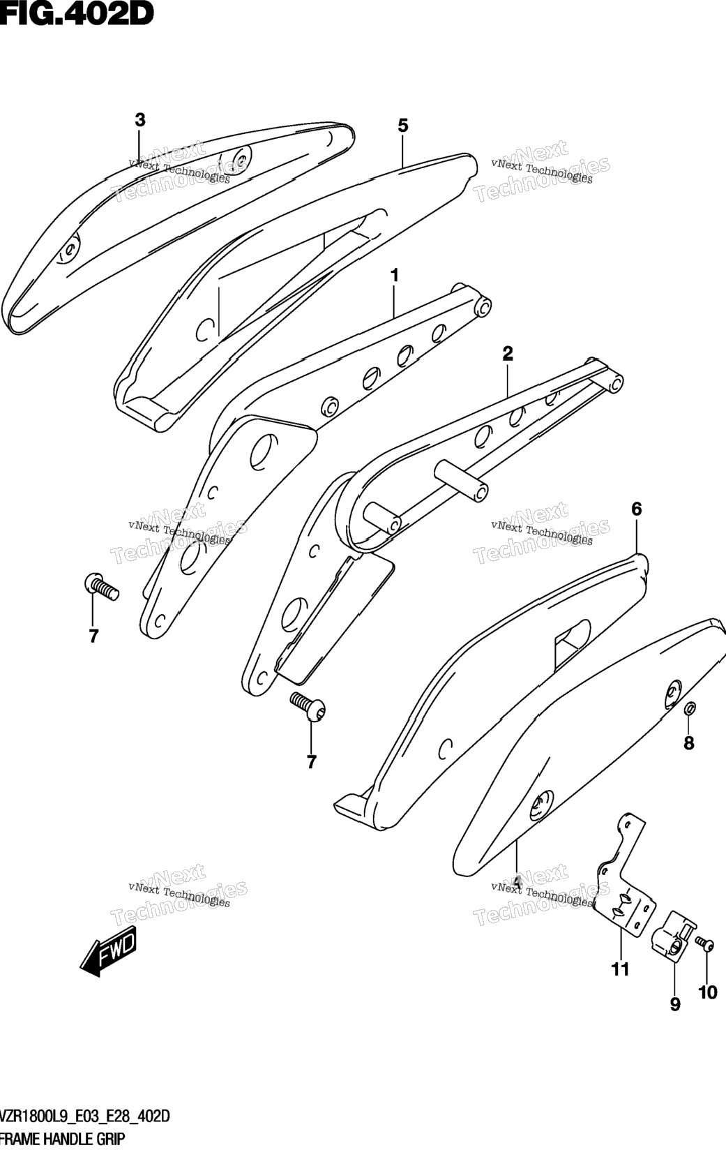 Frame Handle Grip (Vzr1800bzl9 E33)